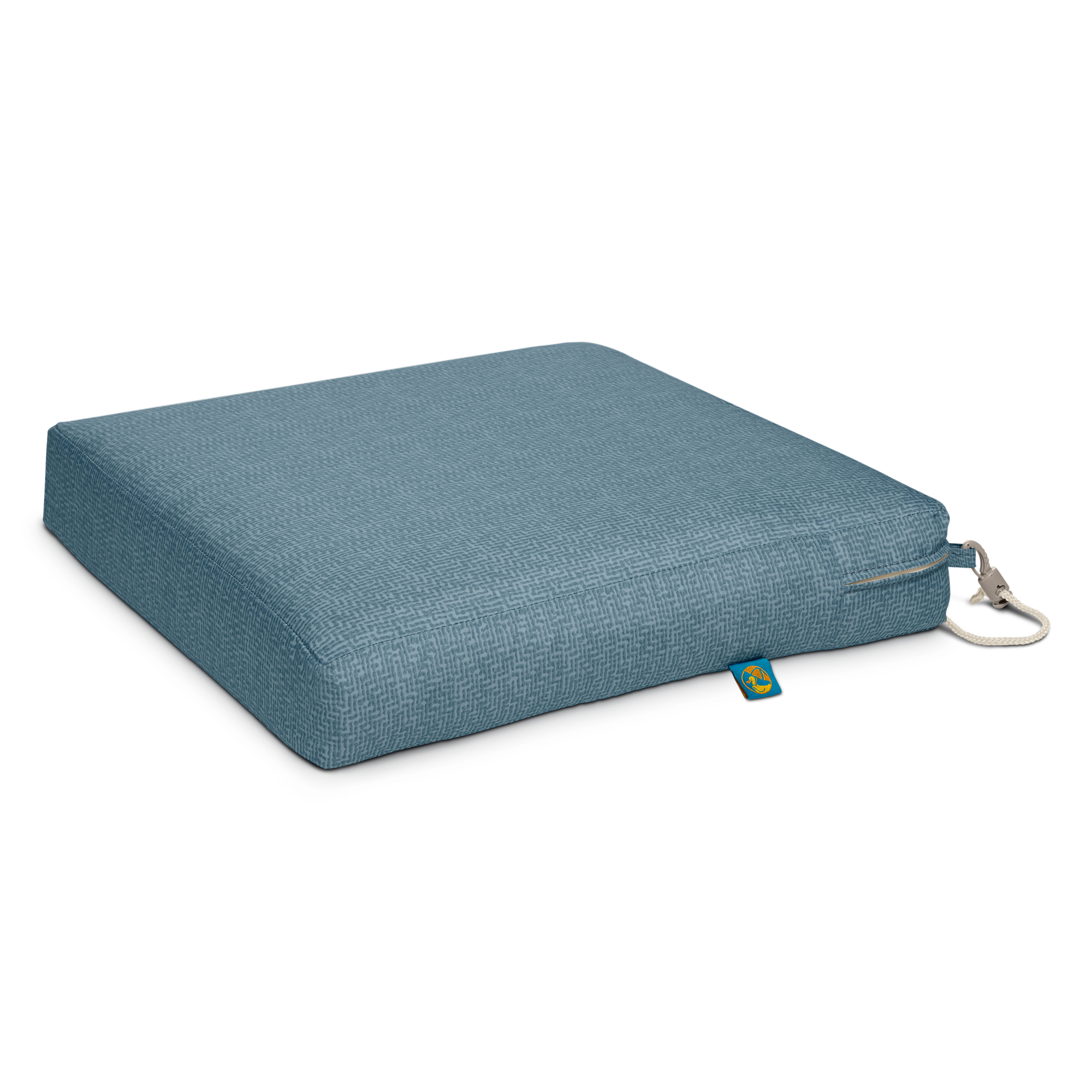 Classic Accessories Duckcovers Weekend Weatherproof Outdoor Dining Seat Cushion — Blue Shadow, Model# CBSCH21193